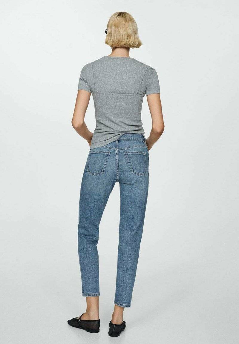 Mango Mango Relaxed fit jeans - medium blue Günstiger Verkauf