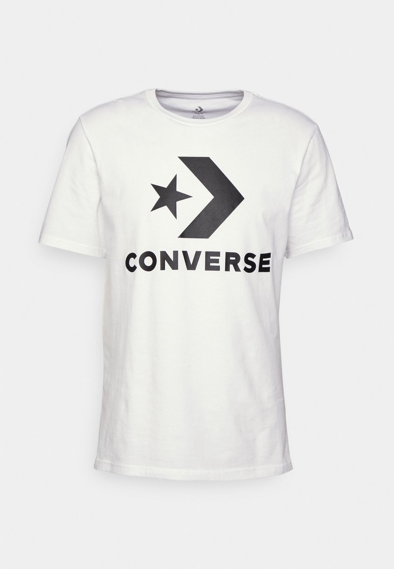 Converse Converse GO TO STAR CHEVRON TEE UNISEX - Print T-shirt - white Fabrikverkauf