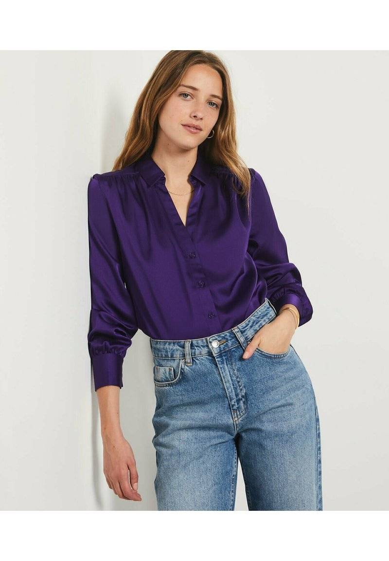 Etam Etam EOLYA - Button-down blouse - violet Fabrik Onlineshop