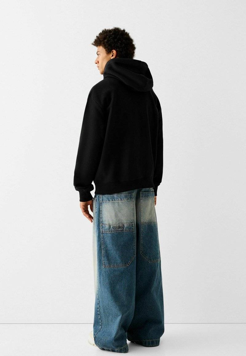 Bershka Bershka Hoodie - black denim Outlet