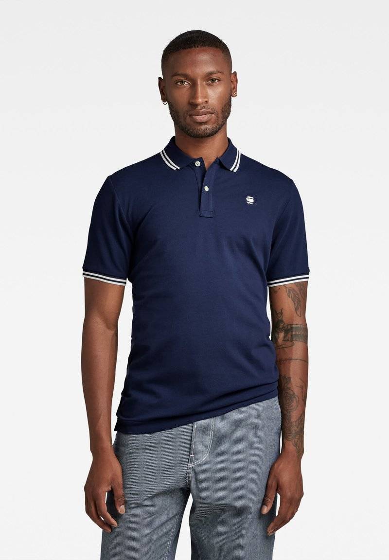 G-STAR G-STAR DUNDA SLIM STRIPE - Polo shirt - sartho blue Auslauf