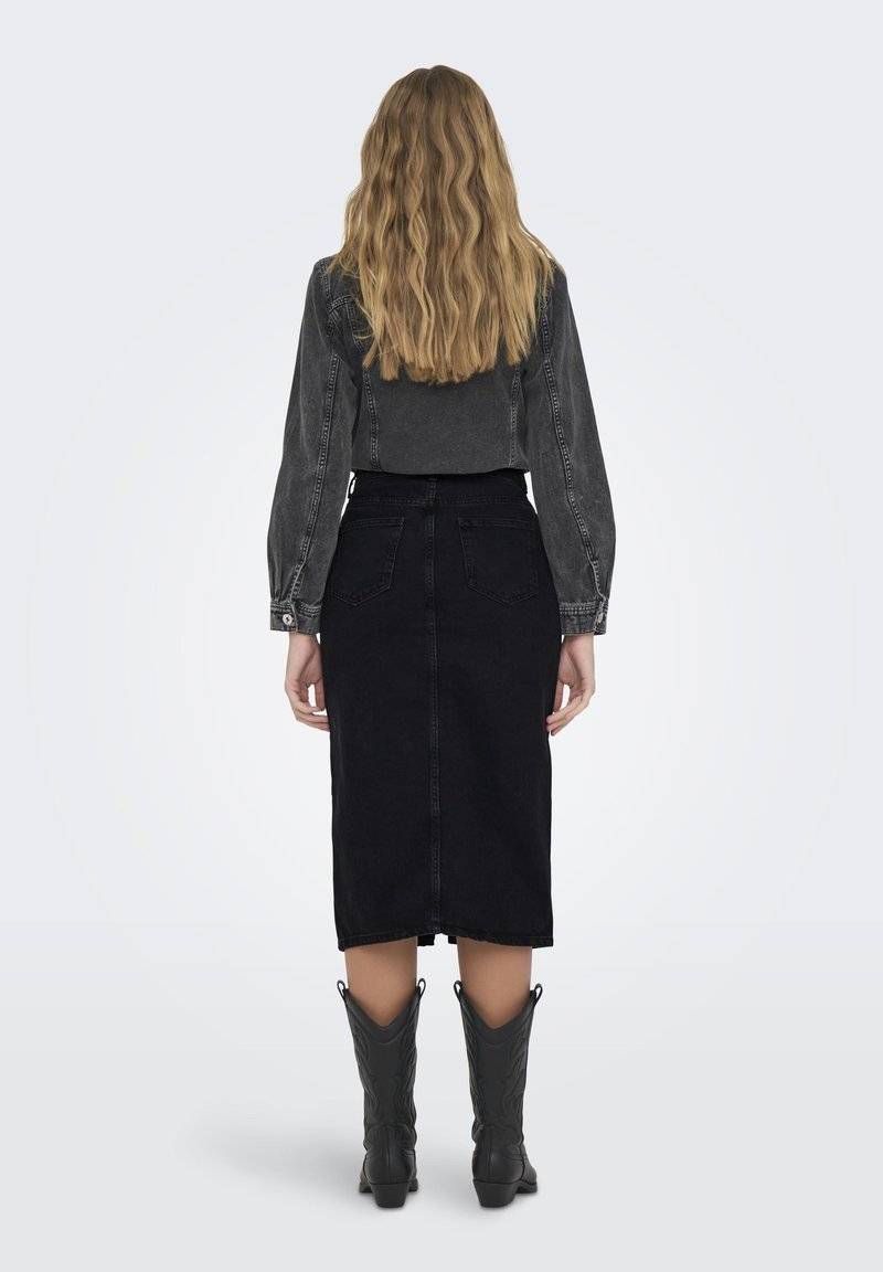 ONLY ONLY ONLBIANCA REA NOOS - Denim skirt - washed black Fabrikpreis